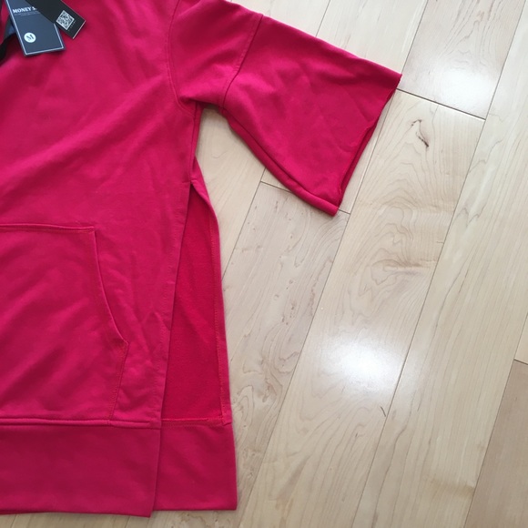 Hooded sweatshirt oversized with ribbon tapes M - Picture 10 of 10